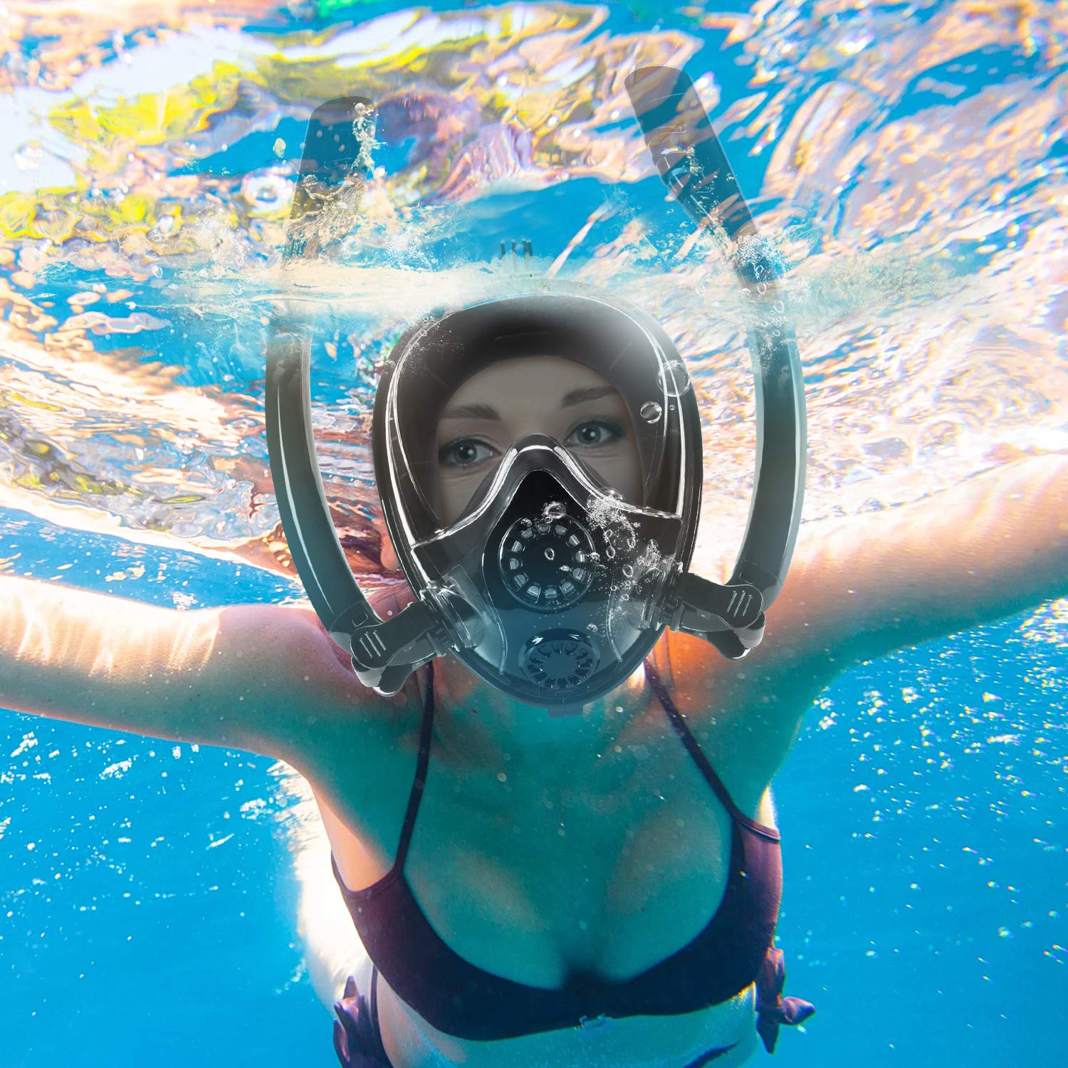 Маска на все лицо для подводного плавания. Снорклинг маска. Полнолицевая маска для дайвинга. K2 маска для снорклинга. Маска для плавания.